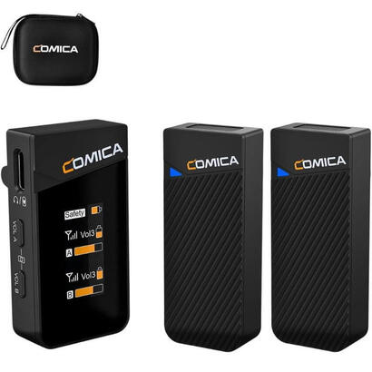 comica-vimo-c2-microfono-lavalier-inalambrico-de-2-canales-con-control-y-cancelacion-de-sonido