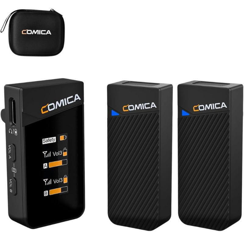 comica-vimo-c2-microfono-lavalier-inalambrico-de-2-canales-con-control-y-cancelacion-de-sonido