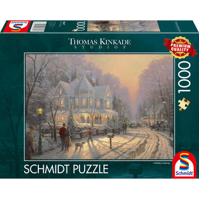 schmidt-spiele-thomas-kinkade-studios-dias-festivos-de-navidad-puzzle-1000-piezas-58627