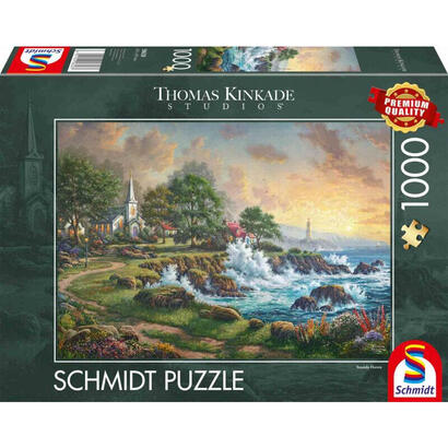 schmidt-spiele-thomas-kinkade-studios-gema-junto-al-mar-rompecabezas-de-1000-piezas-58628
