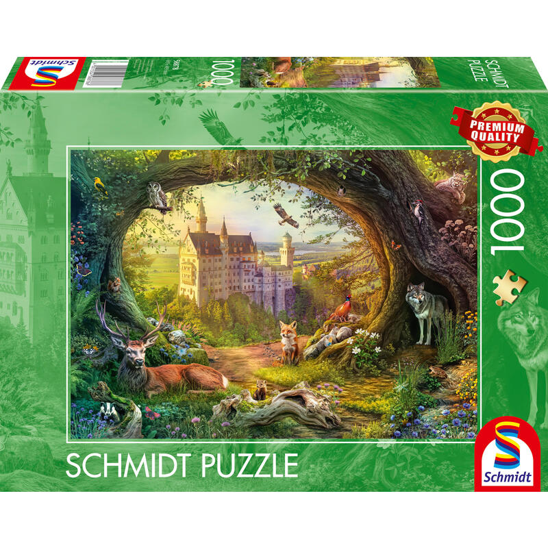 schmidt-spiele-castillo-de-cuento-de-hadas-y-magia-del-bosque-rompecabezas-de-1000-piezas-58878