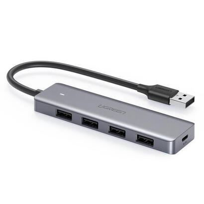 hub-ugreen-adaptador-4-en-1-usb-c-a-4-usb-30-usb-c-gris