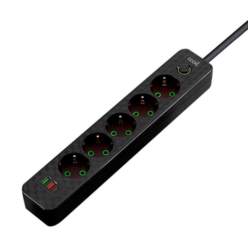 cool-cargador-universal-multipuerto-regleta-7-puertos-negro