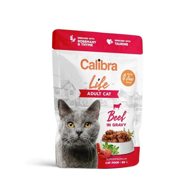calibra-cat-life-pouch-adult-beef-in-gravy-85g