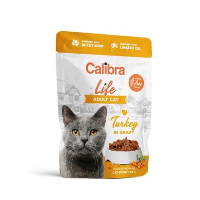 calibra-cat-life-pouch-adult-turkey-in-gravy-85g