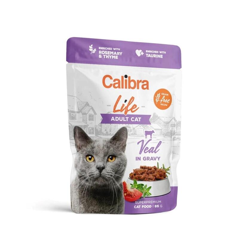 calibra-cat-life-pouch-adult-veal-in-gravy-85g