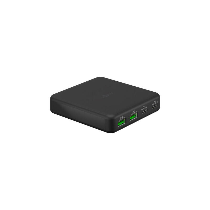 goobay-cargador-de-mesa-multipuerto-usb-c-pd-gan-65-vatios-negro-2x-usb-c-2x-usb-a-power-delivery-quickcharge-30-65813