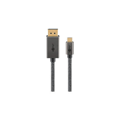 cable-adaptador-usb-goobay-conector-usb-c-conector-displayport-4k-60hz-negroplateado-2-metros-cable-textil-75708