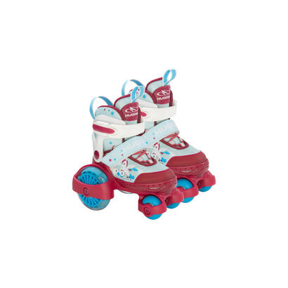 hudora-22053-patines-rojoceleste