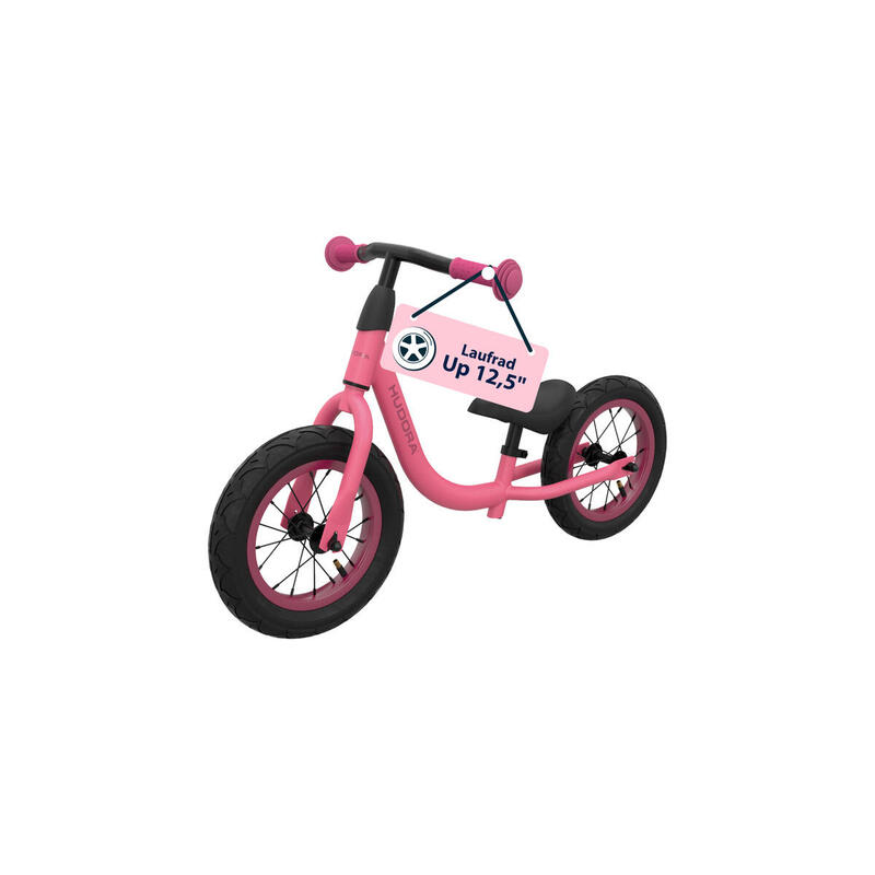 hudora-10938-bicileta-sin-pedales-rosa-neon