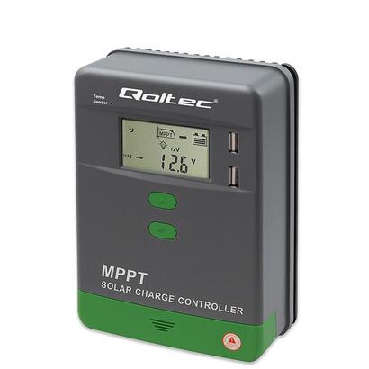 qoltec-53660-solar-charge-controller-mppt-with-temperature-sensor-10a-12v-24v-lcd-2-x-usb-bluetooth-app-gel-lifepo4