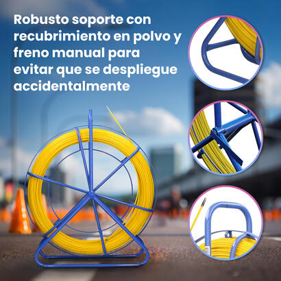 extralink-pilot-6mm-75m-varilla-de-traccion-de-cable-fibra-de-vidrio-frp-d-6mm-l-75m-amarillo