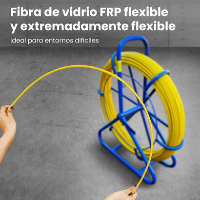 extralink-pilot-6mm-75m-varilla-de-traccion-de-cable-fibra-de-vidrio-frp-d-6mm-l-75m-amarillo