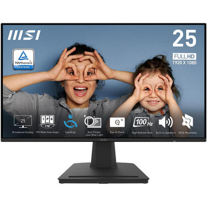 lcd-monitor-msi-pro-mp252-245-panel-ips-1920x1080-169-100hz-matte-1-ms-speakers-tilt-colour-black-promp252