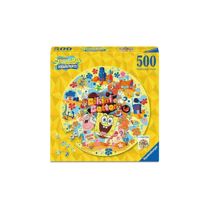 ravensburger-rundpuzzle-bob-esponja-500-parts-12001657 ravensburger-rundpuzzle-bob-esponja-500-parts-12001657