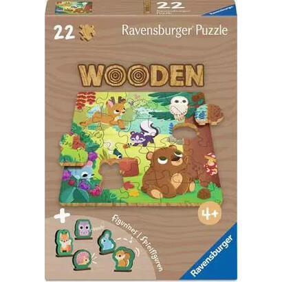 ravensburger-wooden-puzzles-ninos-fans-de-forestas-felices-22-partes-12004080
