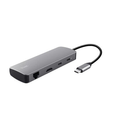 trust-25672-hub-de-interfaz-usb-tipo-c-gris