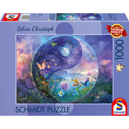 schmidt-spiele-silvia-christoph-yin-yang-fantastico-mundo-de-insectos-puzzle-1000-piezas-58593