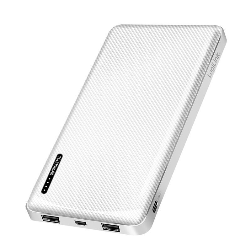 logilink-power-bank-10000-mah-white-2xusb-a-usb-c-fast-charging