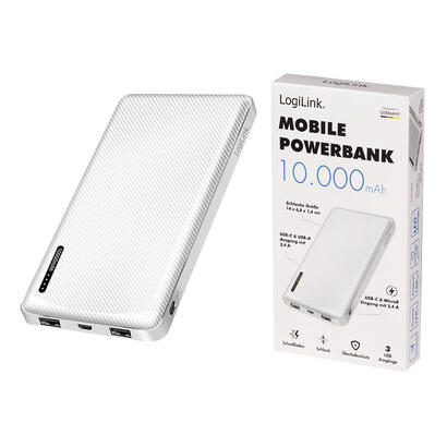 logilink-pa0328wrf-bateria-externa-10000-mah-blanco