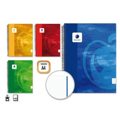 pack-de-4-unidades-golden-cuaderno-espiral-a4-160-hojas-60grs-cuadricula-5x5-hojas-microperforadas-tapa-dura