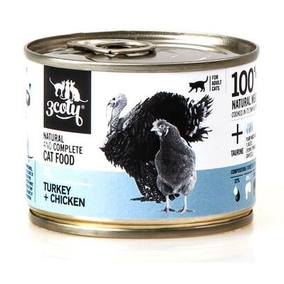 3coty-turkey-chicken-for-adult-cats-180g
