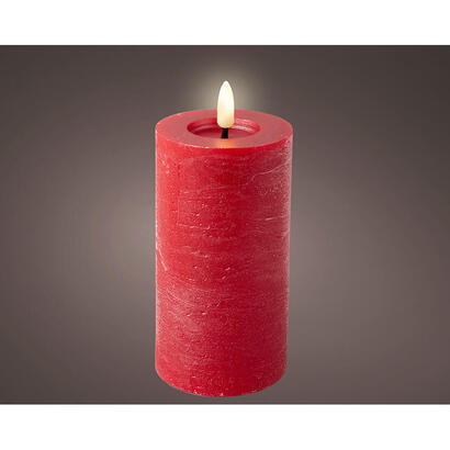 pack-de-5-unidades-vela-de-cera-led-color-rojo-superficie-rustica-o7-x-15-cm