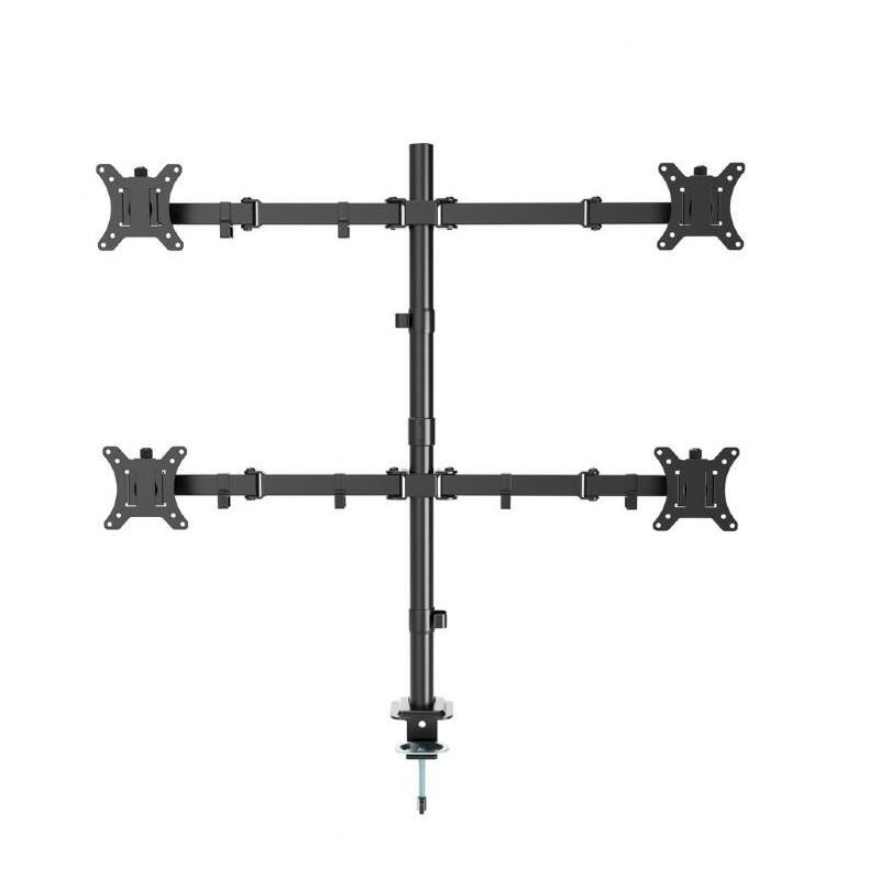 gembird-adjustable-desk-4-display-mounting-arm-rotate-tilt-swivel-13-32inch
