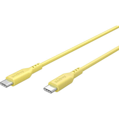 goobay-usb-c-silicone-cable-15-m-yellow