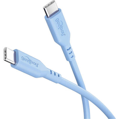 cable-goobay-usb-c-silicone-15-m-blue