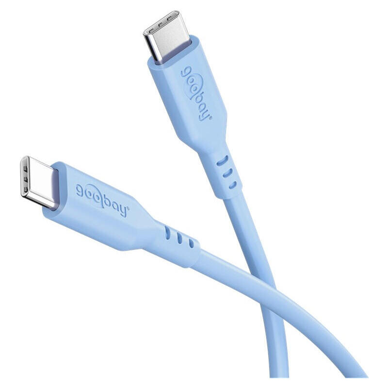 cable-goobay-usb-c-silicone-15-m-blue