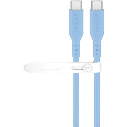 cable-goobay-usb-c-silicone-15-m-blue