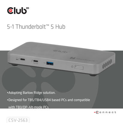 club3d-thunderbolt5-5-in-1-hub-3xthunderbolt-1xusb-h-h club3d-thunderbolt5-5-in-1-hub-3xthunderbolt-1xusb-h-h