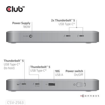 club3d-csv-2563-hub-de-interfaz-thunderbolt-5-120000-mbits-plata