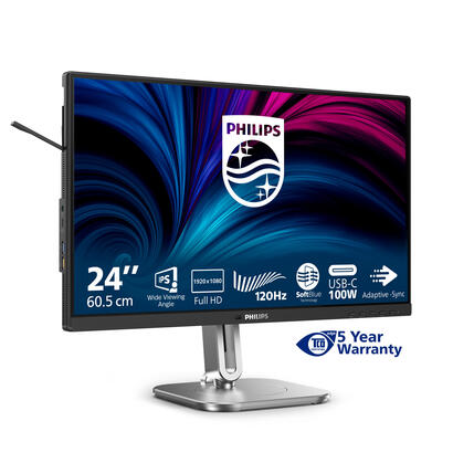 monitor-philips-24b2u4301-4000-series-led-24-238-visible-1920-x-1080-full-hd-1080p-120-hz-ips-300-cdm-15001-4-ms-hdmi-displaypor