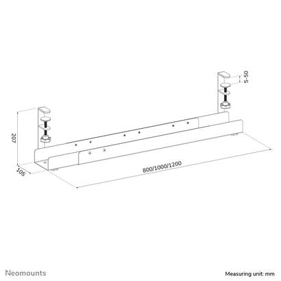 neomounts-ads07-120bl-bandeja-para-cables-montaje-de-abrazadera-universal neomounts-ads07-120bl-bandeja-para-cables-montaje-de-abrazadera-universal