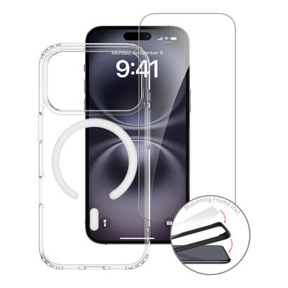 4smarts-541558-funda-para-iphone-17-pro-16-cm-63-bumper-transparente-blanco