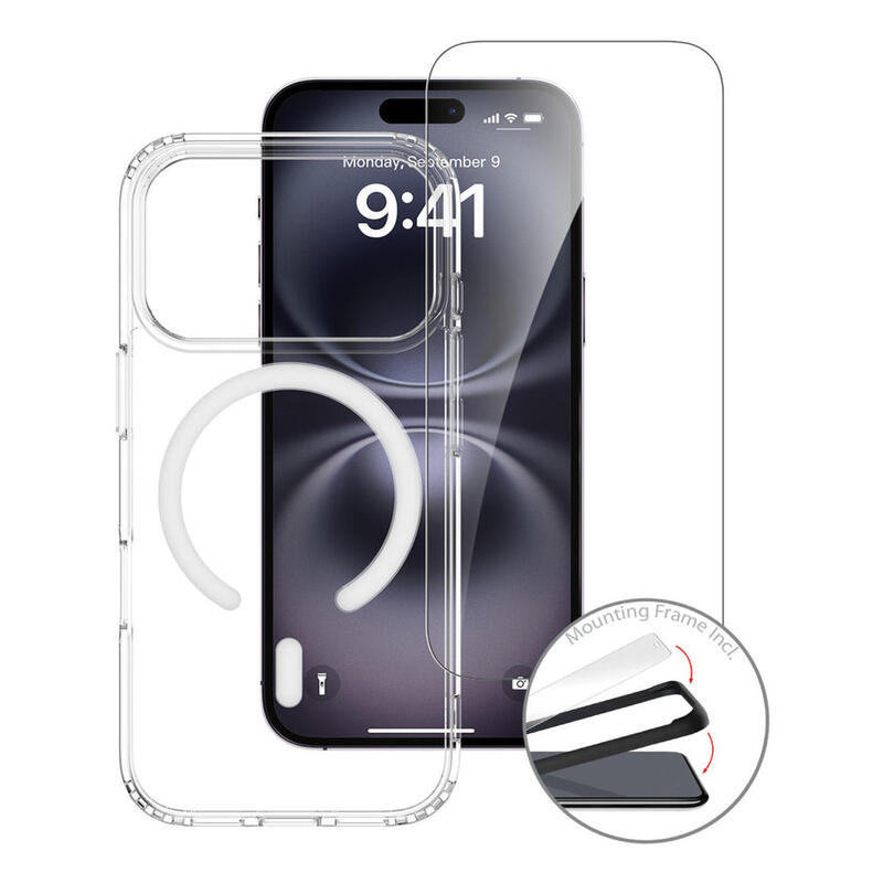 4smarts-541558-funda-para-iphone-17-pro-16-cm-63-bumper-transparente-blanco