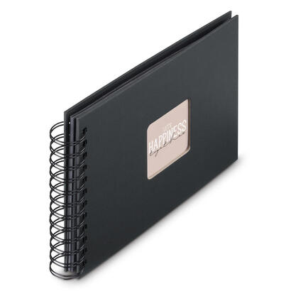 hama-00009833-album-de-foto-y-protector-negro-50-hojas-10-x-15-encuadernacion-espiral