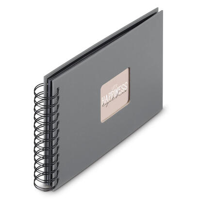 hama-00009839-album-de-foto-y-protector-gris-50-hojas-10-x-15-encuadernacion-espiral