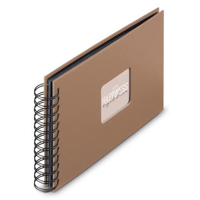 hama-00009851-album-de-foto-y-protector-marron-50-hojas-10-x-15-encuadernacion-espiral