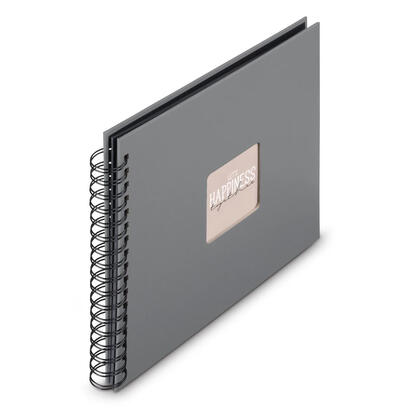 hama-00009840-album-de-foto-y-protector-gris-100-hojas-10-x-15-encuadernacion-espiral