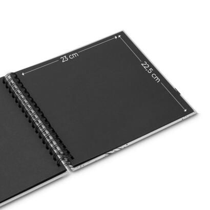 hama-00009840-album-de-foto-y-protector-gris-100-hojas-10-x-15-encuadernacion-espiral