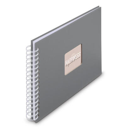 hama-00009837-album-de-foto-y-protector-gris-50-hojas-10-x-15-encuadernacion-espiral
