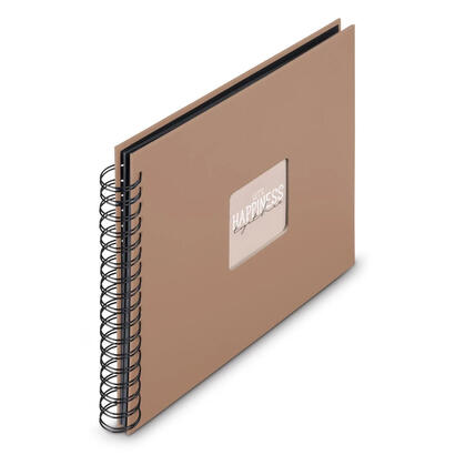hama-00009852-album-de-foto-y-protector-marron-100-hojas-encuadernacion-espiral