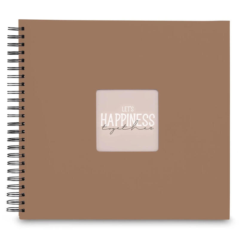 hama-00009853-album-de-foto-y-protector-marron-300-hojas-encuadernacion-espiral