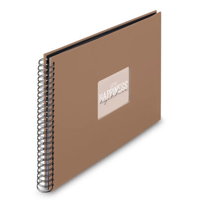 hama-00009853-album-de-foto-y-protector-marron-300-hojas-encuadernacion-espiral