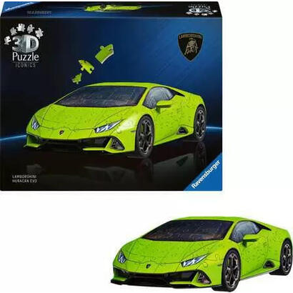 puzzle-3d-158-elementow-samochod-lamborghini-huracan-evo-verde