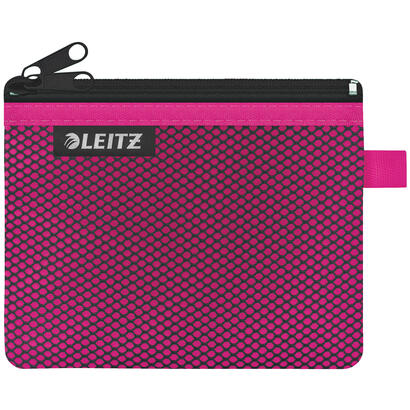 leitz-wow-bolsa-porta-todo-pequena-2-compartimentos-tamano-105x6x140mm-lavable-y-duradera-cierre-de-cremallera-