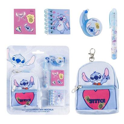 set-papeleria-mini-mochila-stitch-disney